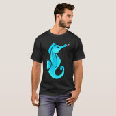 Sprudelnde Seepferdchen T-Shirt (Vorne ganz)