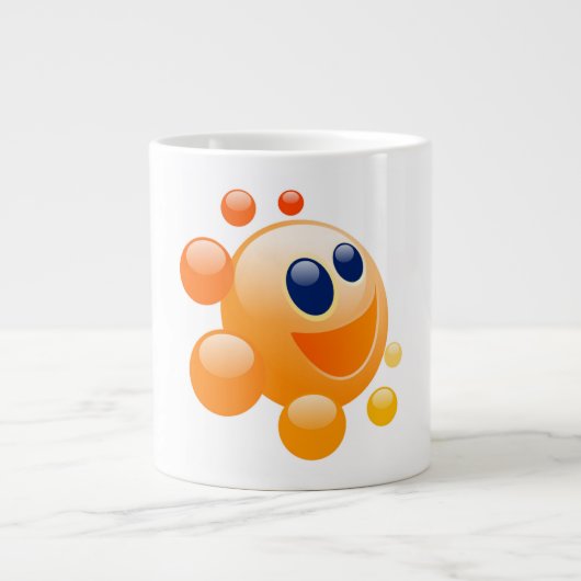 SPRUDELNDE SONNE Jumbo-Tasse (Vorderseite)