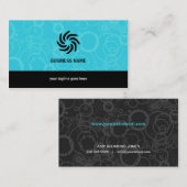 Sprudelndes Blau Visitenkarte (Vorne/Hinten)