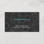 Sprudelndes Blau Visitenkarte (Rückseite)