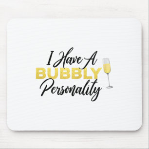 Sprudelndes Ity _ Champagner-Wein Liebhaber Zitat Mousepad