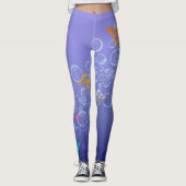 Sprudelt n-Schmetterlinge Leggings (Vorderseite)