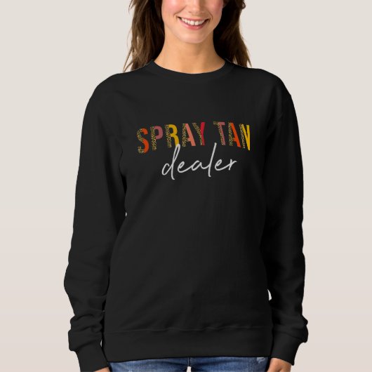 Sprühbraun-Händler Tan Slayer Spray Bräunung Halb Sweatshirt (Vorderseite)