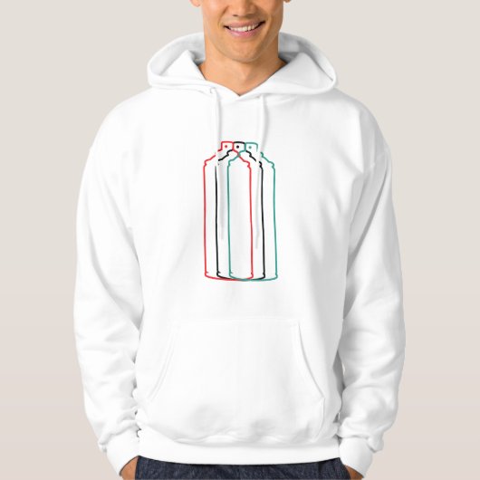 Sprühdose-Illusion Hoodie (Vorderseite)