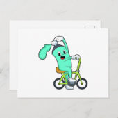 Sprühdose mit Fahrrad Postkarte (Vorne/Hinten)