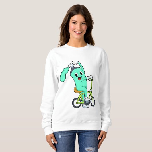 Sprühdose mit Fahrrad Sweatshirt (Vorne ganz)