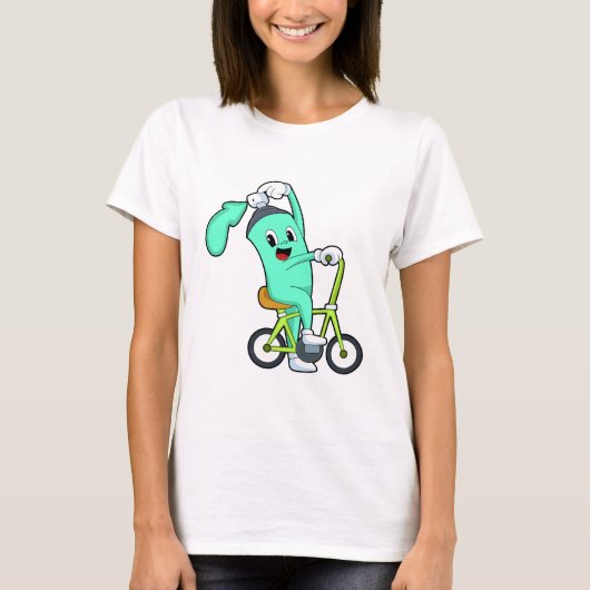 Sprühdose mit Fahrrad T-Shirt (Vorderseite)