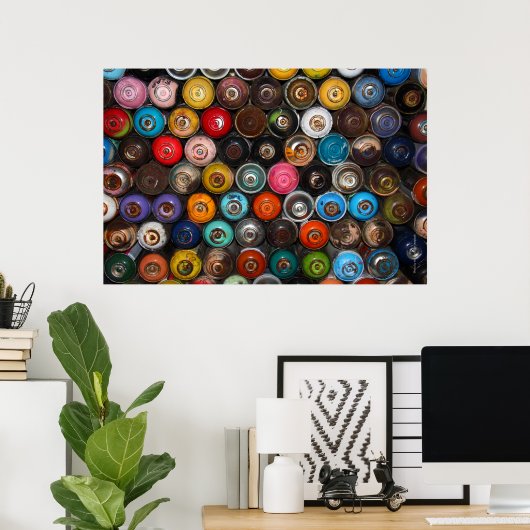 Sprühdosen, Graffiti, Poster (Heimbüro)