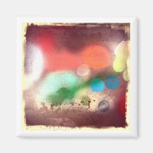 Sprühfarbe auf Betonfilter Magnet (Vorne)