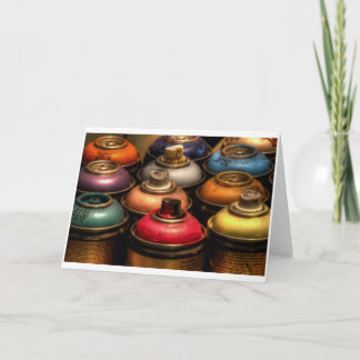 Sprühfarbe-Dosen Karte