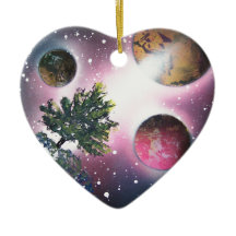 Sprühfarbe-Kunst-Raum-Landschaftsmalerei