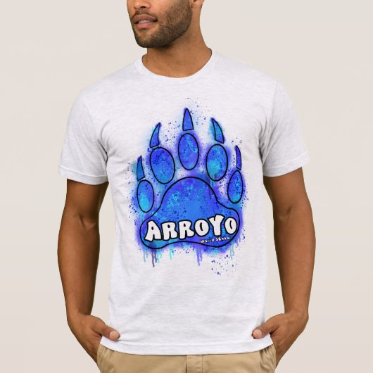 Sprühfarbe Pfote T-Shirt (Vorderseite)