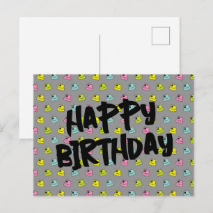 Sprühfarben-Deckel - Alles Gute zum Geburtstag Postkarte