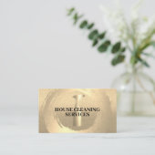 Sprühflasche | Gold gebürstet | Reinigung Visitenkarte (Stehend Vorderseite)