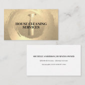 Sprühflasche | Gold gebürstet | Reinigung Visitenkarte (Vorne/Hinten)