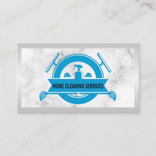 Sprühflasche | Squeegee | Mop | Marmor Visitenkarte (Vorderseite)