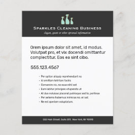 Sprühflasche Zuhause Reinigungs-Service-Flyer Flyer