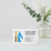 Sprühflaschen | Hausreinigung | Maid Visitenkarte (Stehend Vorderseite)