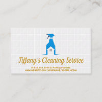 Sprühflaschensymbol | Bath Tiles Business Card