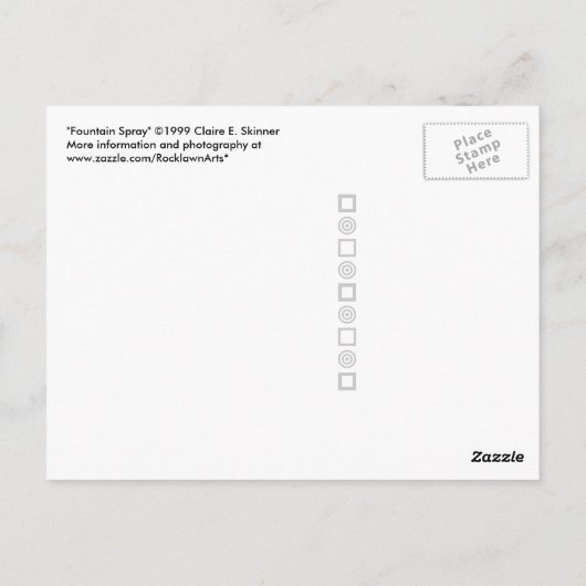 Sprühpistole Postkarte (Rückseite)