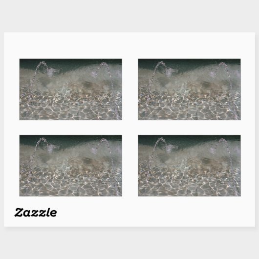 Sprühpistole Rechteckiger Aufkleber (Blatt)