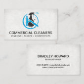 Sprühreinigung | Squeegee | Reiniger Visitenkarte (Vorne/Hinten)