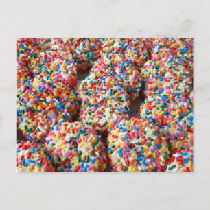 Sprühsüßigkeiten-Kekse Spaß beim Backen Fotografie Postkarte
