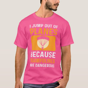 Sprung aus den Flugzeug Fallschirmspringen T-Shirt