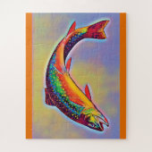 Sprung Brook Trout Postcard Jigsaw Puzzle (Vertikal)