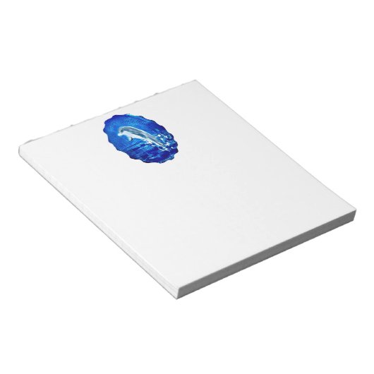 Sprung der Dolphin Blue Sea Notizblock (angewinkelt)