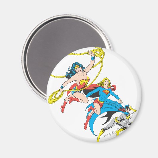 Sprung der Superhelden Magnet (Vorderseite/Rückseite)