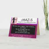 Sprung des Glaubens Karte (Rückseite)