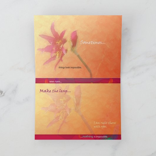 Sprung des Glaubens Karte (Innenseite)