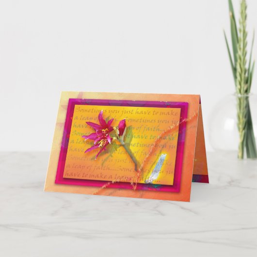 Sprung des Glaubens Karte (Vorderseite)