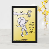 Sprung des Glaubens Karte (Gelbe Blume)