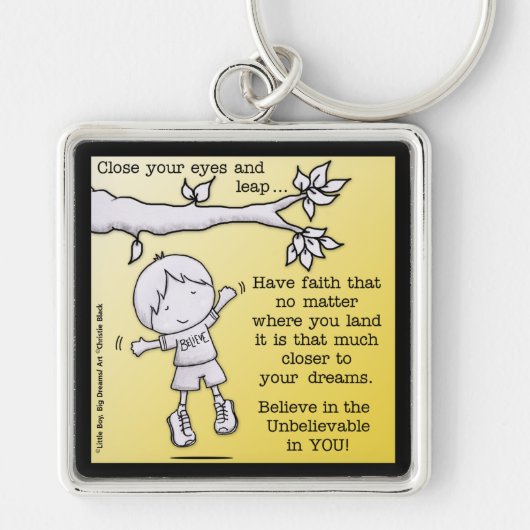 Sprung des Glaubens Schlüsselanhänger (Vorne)