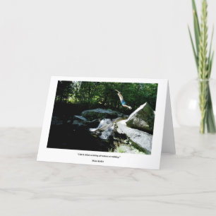 Sprung des Glaubens - verwegenes Abenteuer-Zitat, Karte