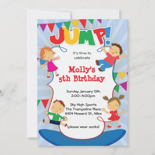 SPRUNG! EINLADUNG (Vorderseite)