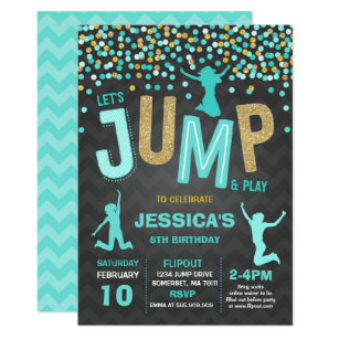 Jump Einladungen Zazzle De