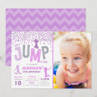Sprung Geburtstag Einladung Jump Trampolin Party