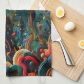 Sprung Geschirrtuch (Viertel Falte)