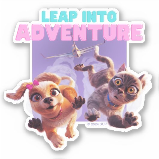 Sprung in das Abenteuer Aufkleber (Vorderseite)