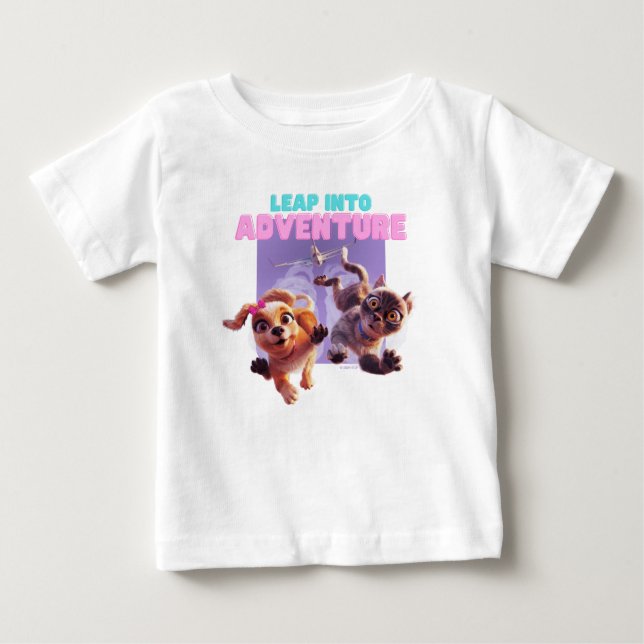 Sprung in das Abenteuer Baby T-shirt (Vorderseite)