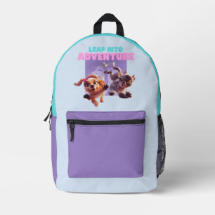 Sprung in das Abenteuer Bedruckter Rucksack