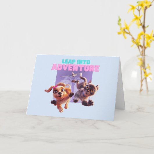 Sprung in das Abenteuer Karte (Gelbe Blume)