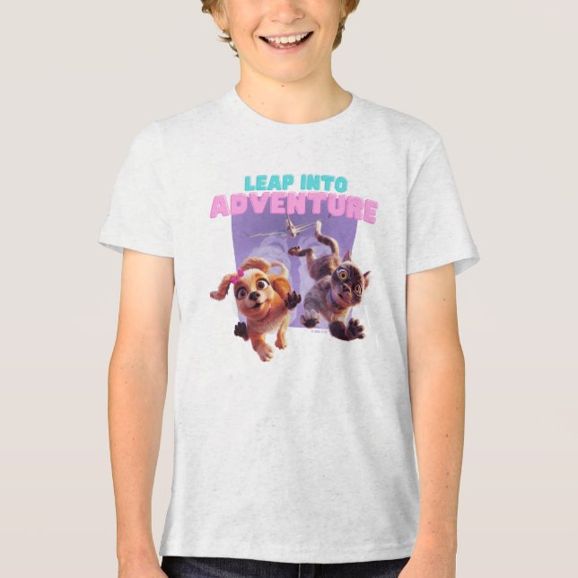 Sprung in das Abenteuer Tri-Blend Shirt (Vorderseite)