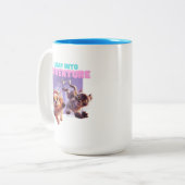 Sprung in das Abenteuer Zweifarbige Tasse (Vorderseite Links)