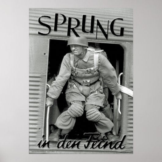 Sprung in den Feind Poster (Vorne)
