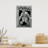 Sprung in den Feind Poster (Küche)