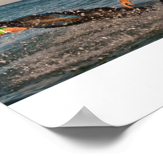 Sprung in den Ozean Poster (Ecke)